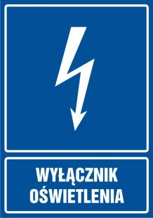 Wyłącznik oświetlenia - znak elektryczny