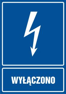 Wyłączono - znak elektryczny