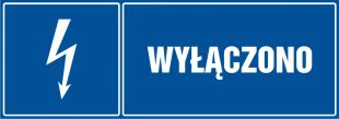 Wyłączono - znak elektryczny