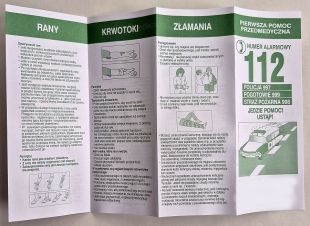 Wyposażenie apteczki pierwszej pomocy DIN 13157