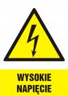 Wysokie napięcie - znak elektryczny