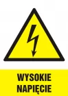 Wysokie napięcie - znak elektryczny - HA003 Wysokie napięcie - znak elektryczny