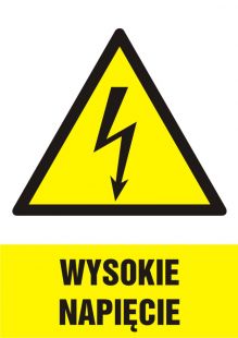 Wysokie napięcie - znak elektryczny