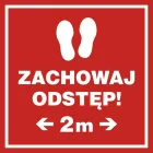 Zachowaj odstęp 2m
