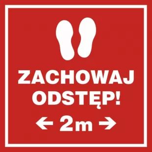 Zachowaj odstęp 2m