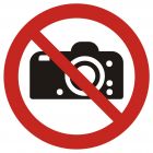 Zakaz fotografowania - znak bhp zakazujący - GAP029