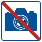 Zakaz fotografowania - znak informacyjny - RA505