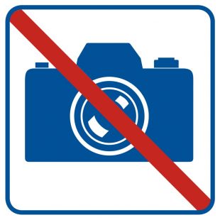 Zakaz fotografowania - znak informacyjny - RA505
