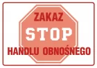 Zakaz handlu obnośnego - znak zakazujący - ND017