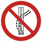 Zakaz opuszczania wyznaczonej trasy - znak bhp zakazujący - GAP037