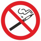 Zakaz palenia papierosów elektronicznych - znak bhp zakazujący - GB042