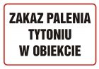 Zakaz palenia tytoniu w obiekcie - znak zakazujący - NE005