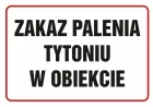 Zakaz palenia tytoniu w obiekcie - znak zakazujący - NE005
