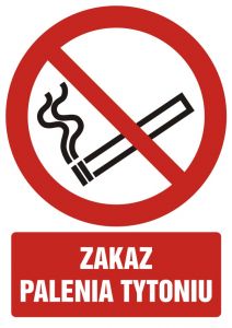 Zakaz palenia tytoniu - znak bhp zakazujący - GC053 - „Nie” dla e-papierosów w miejscach publicznych