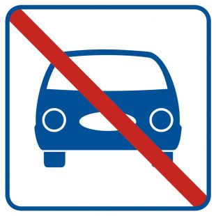 Zakaz parkowania - znak informacyjny - RA517