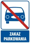 Zakaz parkowania - znak informacyjny - RB508