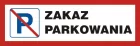 Zakaz parkowania - znak PCV