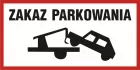 Zakaz parkowania - znak PCV