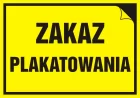 Zakaz plakatowania - znak informacyjny - PA032 - PA032 Zakaz plakatowania - znak informacyjny - PA032