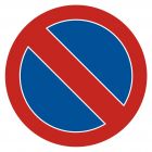Zakaz postoju - znak PCV