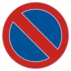 Zakaz postoju - znak PCV