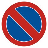Zakaz postoju - znak PCV - Drogi pożarowe – oznakowanie Zakaz postoju - znak PCV - Drogi pożarowe – oznakowanie