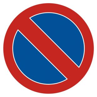 Zakaz postoju - znak PCV