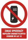 Zakaz sprzedaży napojów energetycznych osobom do lat 18