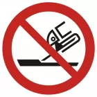 Zakaz używania szlifierki - znak bhp zakazujący - GAP032