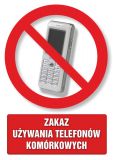Zakaz używania telefonów komórkowych - znak informacyjny - PC100 - Gdzie obowiązuje zakaz używania telefonów komórkowych?