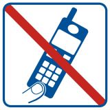 Zakaz używania telefonów komórkowych - znak informacyjny - RA510 - Gdzie obowiązuje zakaz używania telefonów komórkowych?