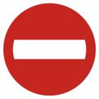 Zakaz wjazdu - znak PCV