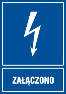 Załączono - znak elektryczny