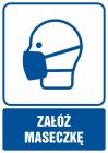 Załóż maseczkę - znak informacyjny - RB601