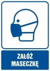 Załóż maseczkę - znak informacyjny - RB601