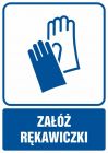 Załóż rękawiczki - znak informacyjny - RB602