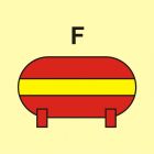 Zamocowana instalacja gaśnicza (F-piana) - znak morski - FI072