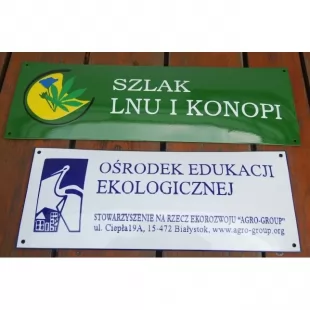 Zamów - Szyld, tablica blaszana emaliowana tabliczka - wg projektu na zamówienie