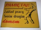 Zamów - Tablica blaszana emaliowana tabliczka - wg projektu na zamówienie