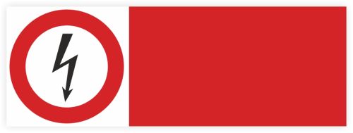 Zamów własny wzór - HD999 - Symbol pioruna na oznakowaniu