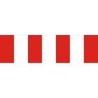 Zapora drogowa, bariera U-20b metalowa tablica - pojedyncza szeroka