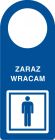 Zaraz wracam - zawieszka na drzwi - TC004