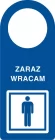 Zaraz wracam - zawieszka na drzwi - TC004