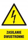 Zasilanie dwustronne - znak elektryczny