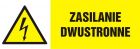 Zasilanie dwustronne - znak elektryczny