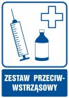 Zastaw przeciwwstrząsowy - znak informacyjny - RF022