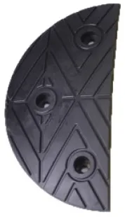 Zastępczy element progu podrzutowego LPP40 7,5 - zakończenie - 40x20x7,5 cm, czarne
