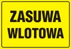 Zasuwa wlotowa - znak bezpieczeństwa, informujący, gazociągi - JD008