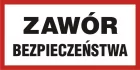 Zawór bezpieczeństwa - znak informacyjny - PB115