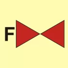 Zawór odcinający na systemie instalacji gaśniczej pianowej - znak morski - FA016